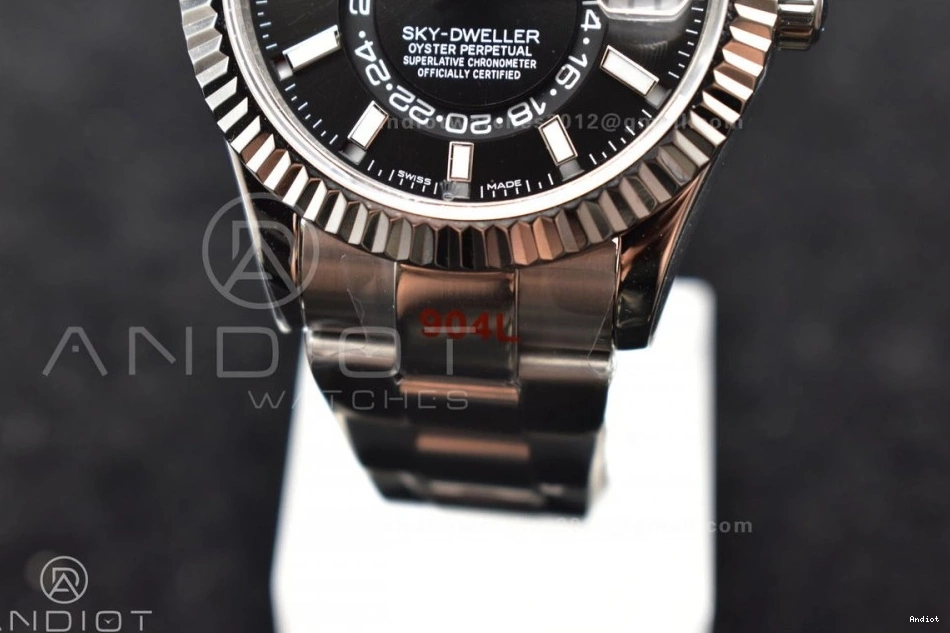 Dial TWF SS on A23J Skydweller Bracelet Edition Best SS Black 1112 Lightweight 0808